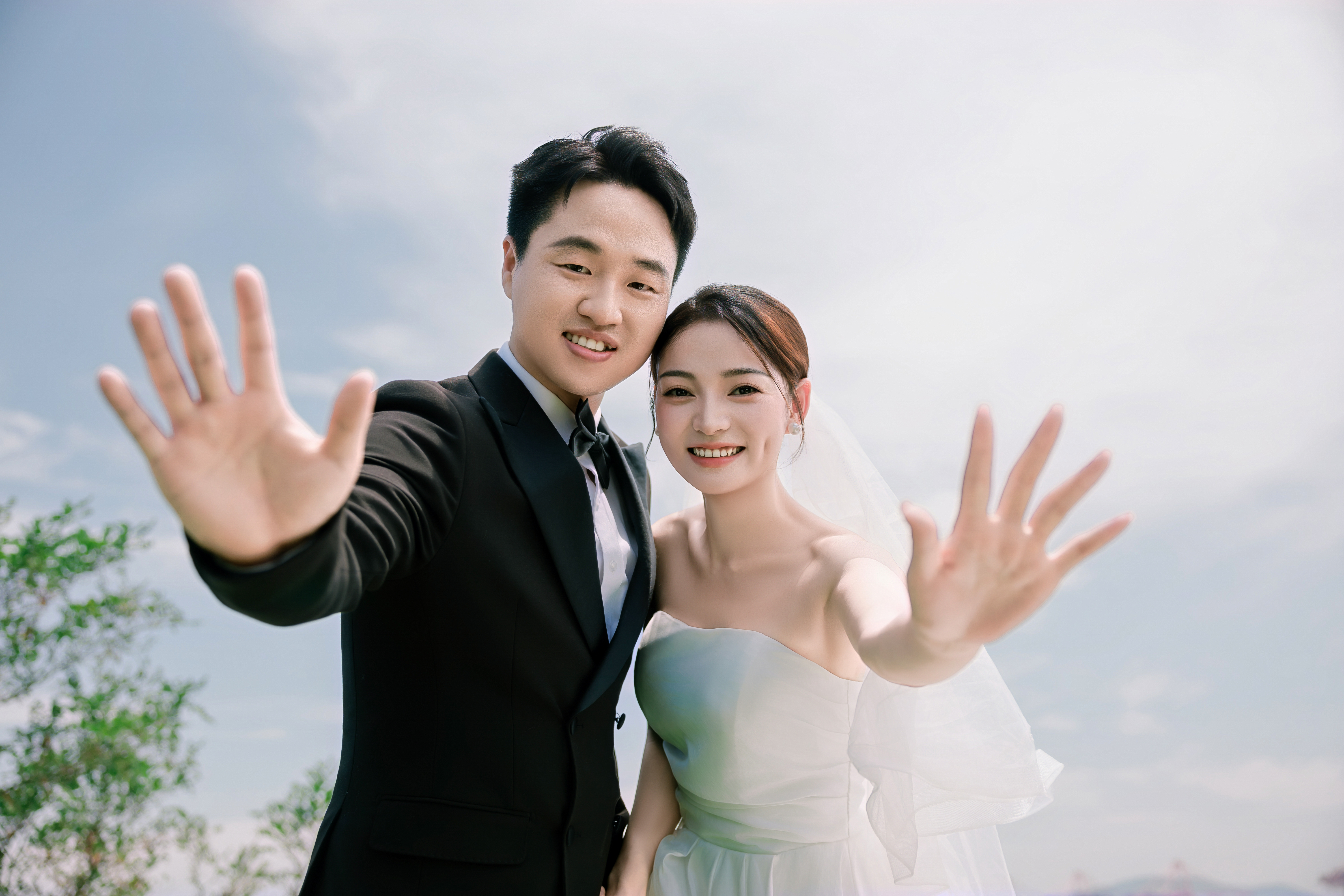 江道丰与汪红的婚纱照